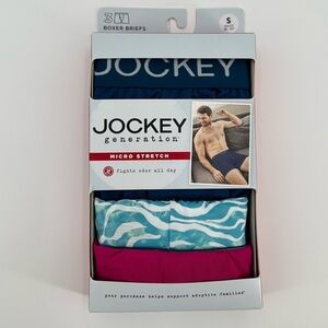 Jockey Generation NWT 3 Pair Micro Stretch Boxer Briefs Size Small (28-30)